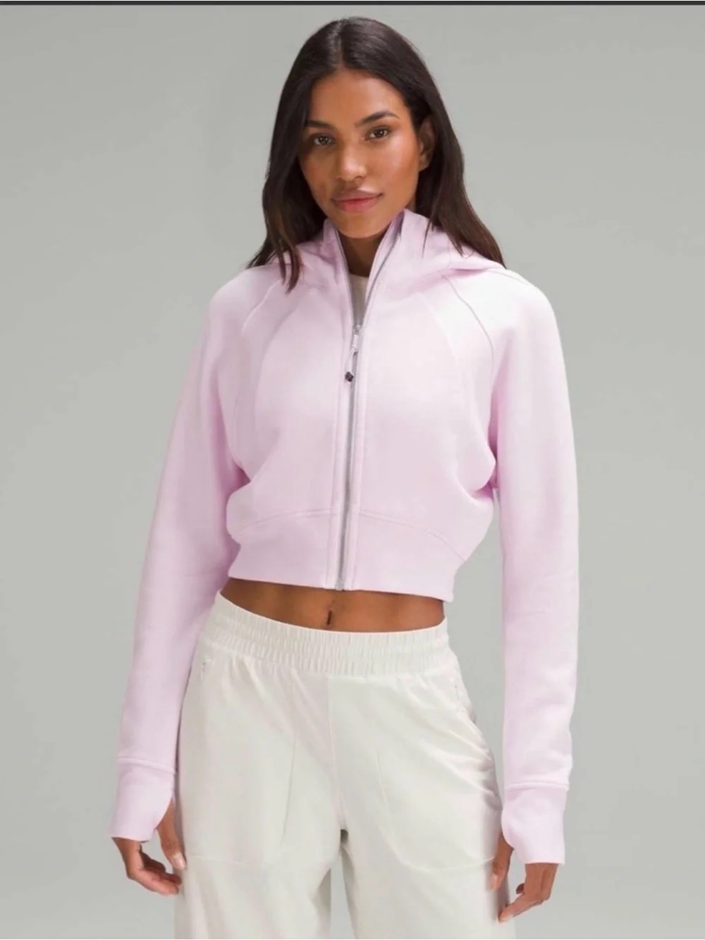 LULULEMON CROPPED SCUBA PINK